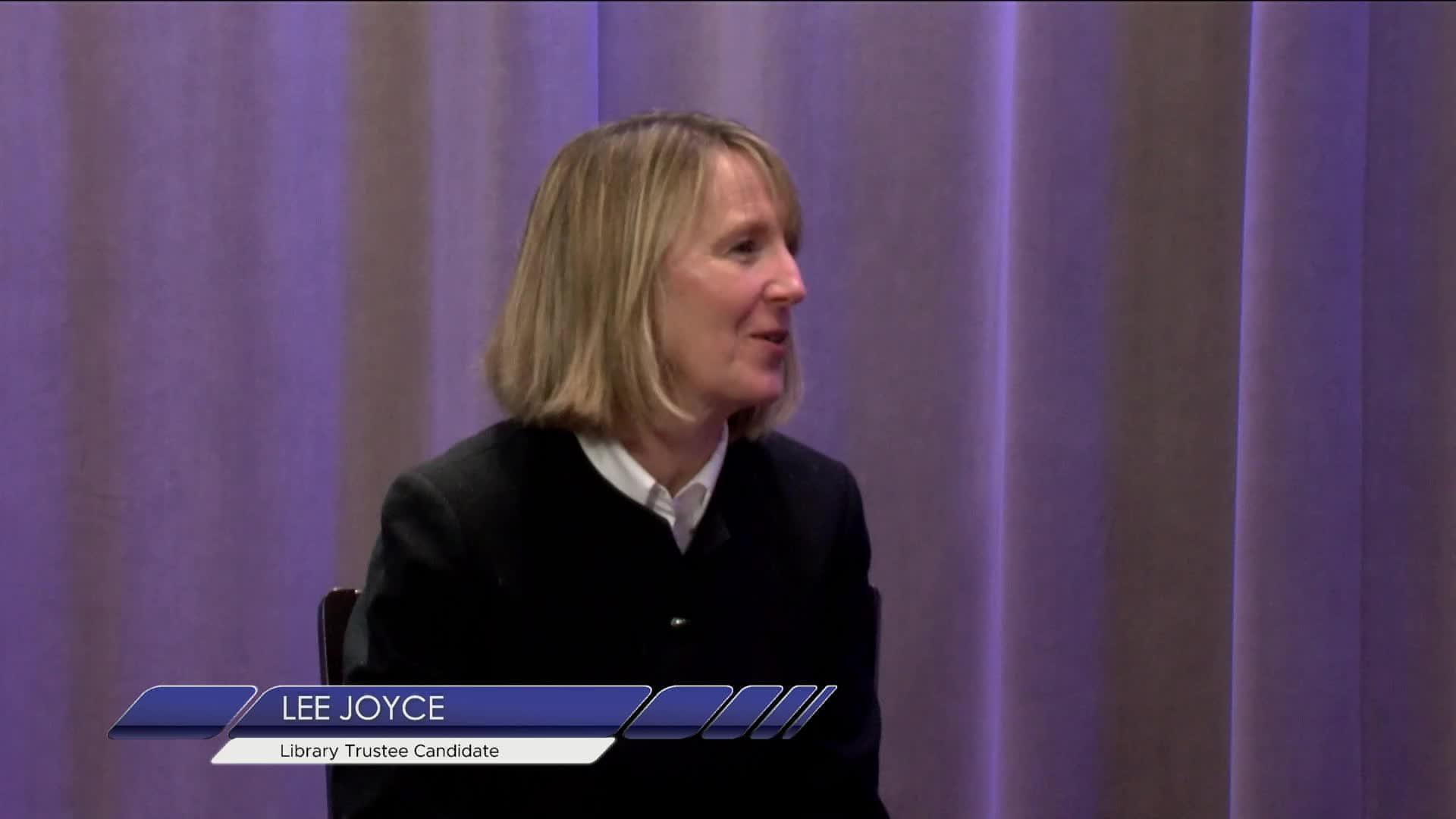 Navigate to Candidates Corner - Lee Joyce, Candidate for Library Trustee