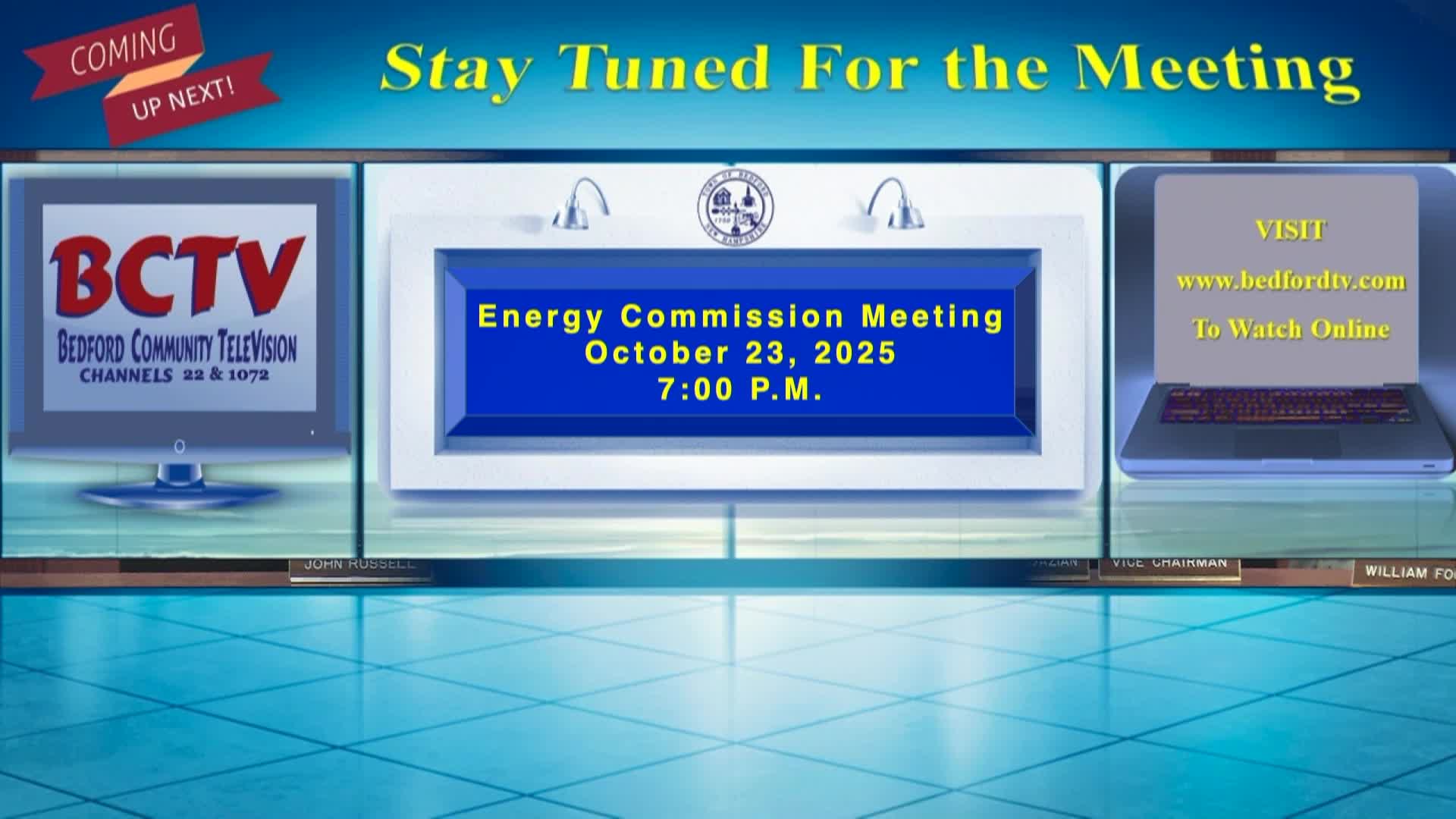Energy Commission Meeting - Thursday October 23 2025