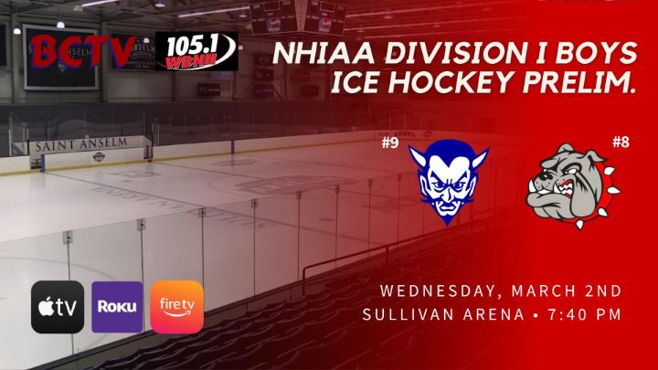 Thumbnail image for BHS Boys Hockey NHIAA Div 1 Preliminary Round - Salem vs Bedford Bulldogs Wednesday 3-4-26