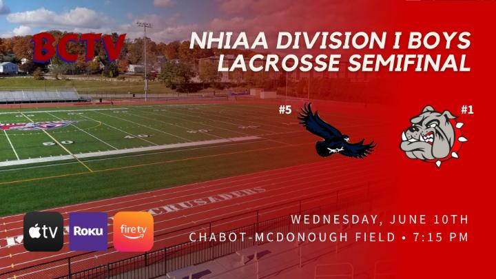 Thumbnail image for BHS Boys Lacrosse NHIAA Div1 Semifinal Exeter vs Bedford Wednesday 6-10-26