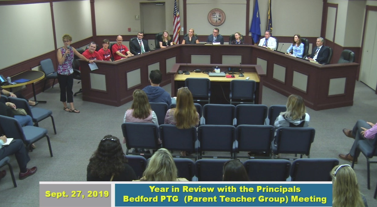 Bedford PTG meeting with the Principals 9-27-19