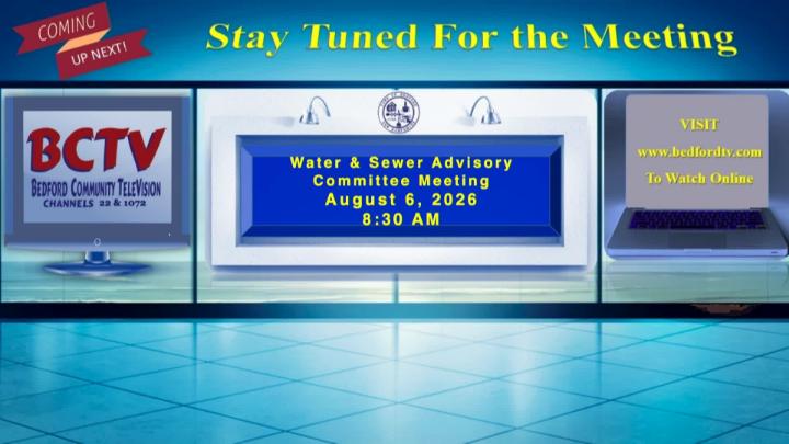 Thumbnail image for Water & Sewer Advisory Committee Meeting Thursday August 6, 2026