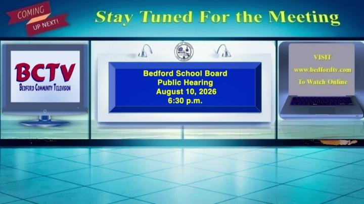 Thumbnail image for School Board Meeting Monday August 10 2026