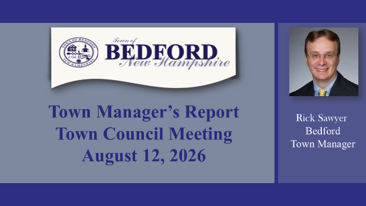 Thumbnail image for Town Manager Report with Rick Sawyer Wednesday August 12 2026