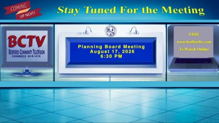 Thumbnail image for Planning Board Meeting Monday August 17 2026