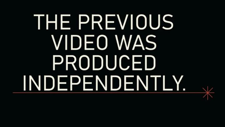 Thumbnail image for Disclaimer graphic - video produced independently